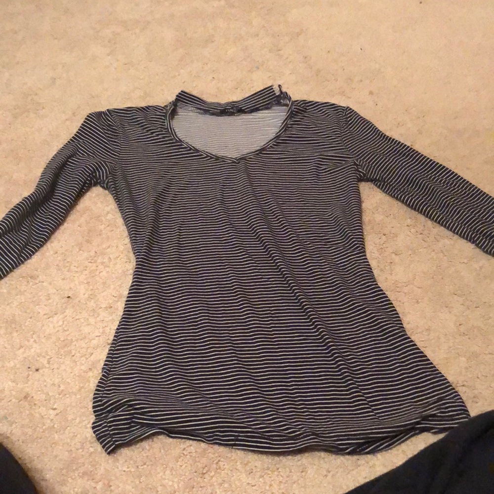 Black and white stripped long sleeve
